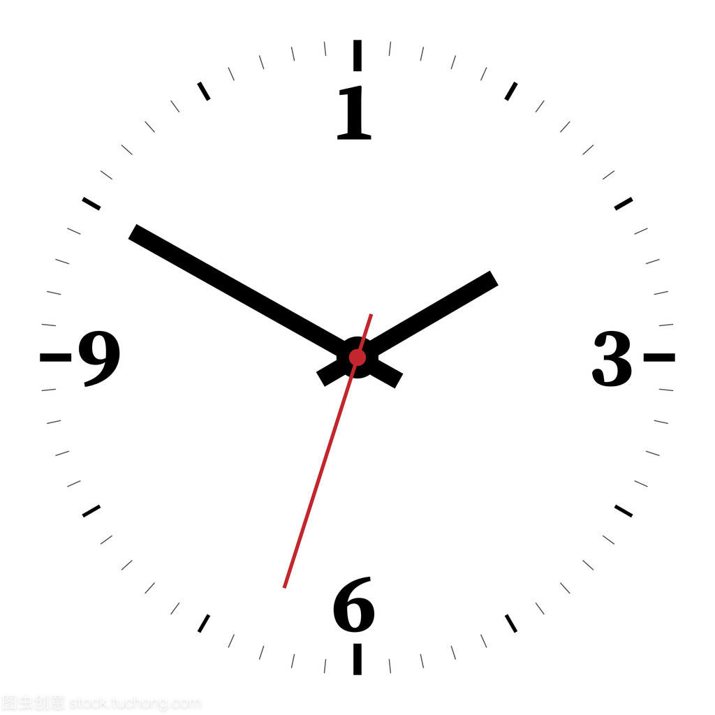 計(jì)時(shí)器平面圖標(biāo) 白色背景上的簡潔設(shè)計(jì)